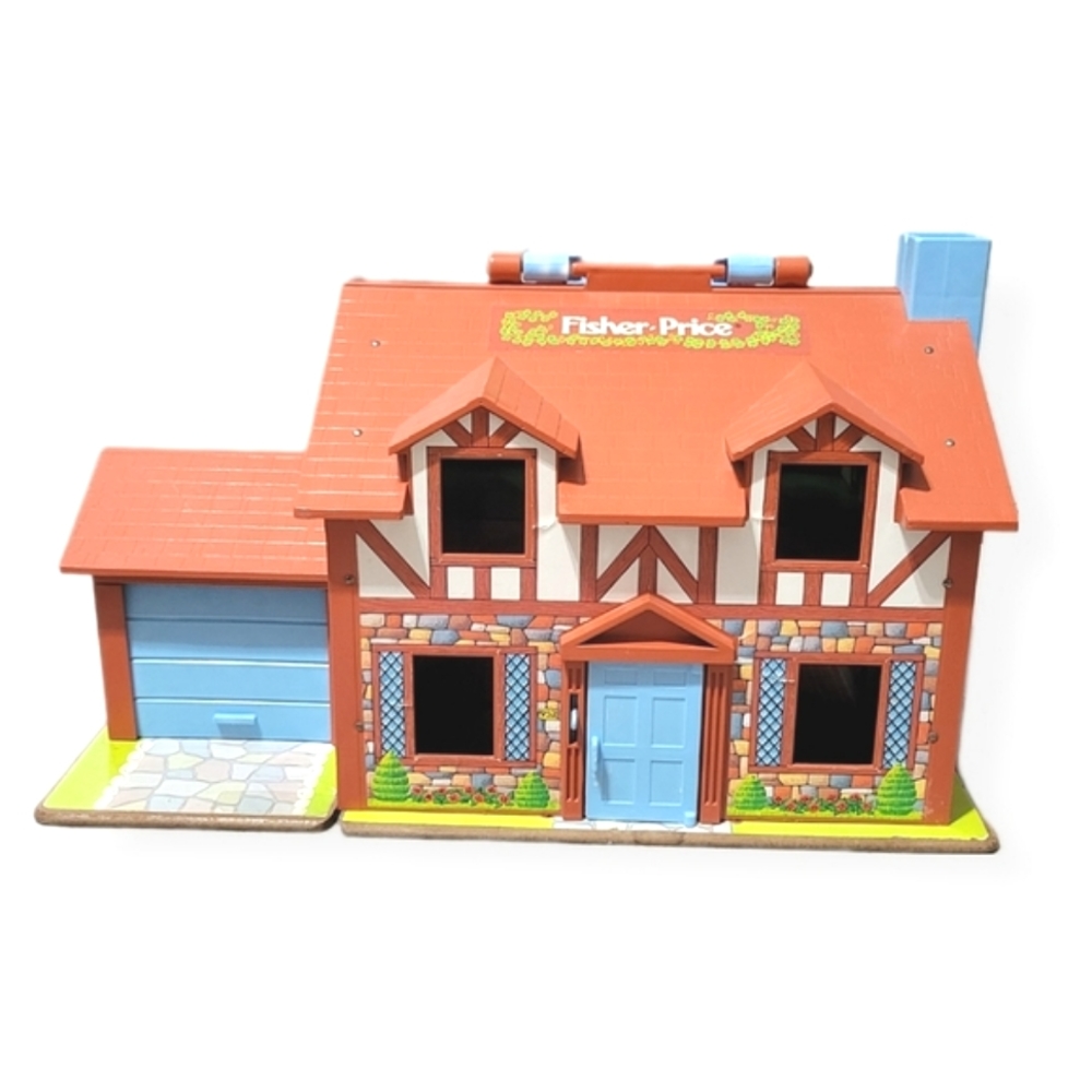 Fisher Price Vintage Play Family House #952 And Toys
